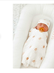 baby <b>muslin</b> swaddle blanket for spring - Product Image 2