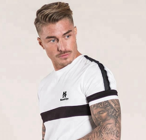 Nouveau modèle Curve Hem Neck Gym Fitness T-shirt à manches courtes Séchage rapide Respirant Fabriqué Hawk Eye Sports (PayPal Vérifié) - Product Image 4