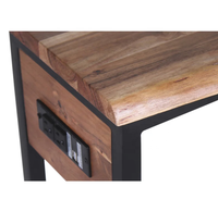 Table basse en bois massif d'acacia à bord vivant au design moderne Table d'appoint pour meubles de maison