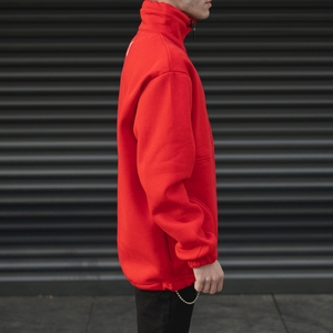 Sudadera con Capucha Extra Grande para Hombre, 100% Algodón, Tejida, Personalizada, con Media Cremallera Delantera, Ecológica, Transpirable, 2024 - Product Image 5