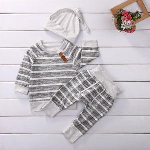Qualité d'exportation OEM, momo, haute qualité, 100% coton, tissu doux, antibactérien, décontracté, 3 pièces, manches longues, unisexe, hiver, enfants - Product Image 1