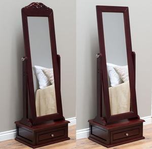 ขายส่งการออกแบบล่าสุดที่มีคุณภาพสูงส่งออกที่มุ่งเน้นที่กำหนดเองห้องตกแต่งรอบและความยาวเต็มกระจกชั้นจากประเทศอินโดนีเซีย - Product Image 3