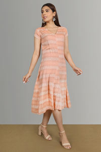 Vestido Maxi casual estampado ikat con colores vibrantes - Product Image 5