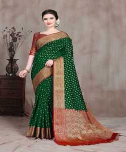 Vente en gros de vêtements de soirée indien en soie, style banarasi, chemisier pour femme, - Product Image 2