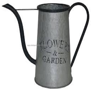 Arrosoir de jardinage durable et écologique en acier galvanisé naturel de 1,5 L – Solution de rangement - Product Image 4