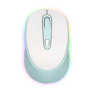 新しいデザイン安い1600DPI6ボタン2.4GオプティカルType-C USBLEDライト充電式ワイヤレスマウス (ラップトップPCMac用)