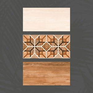 Azulejos de pared decorativos esmaltados rústicos de cerámica India estilo inyección de tinta de 300x600mm para decoración del hogar - Product Image 3