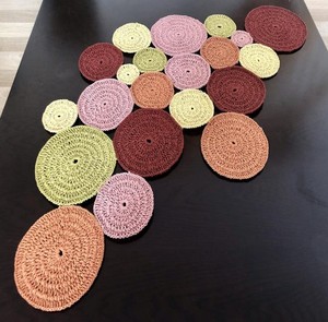 Supla Hữu Cơ <span class=keywords><strong>macrame</strong></span> placemat và đế lót ly thiết lập handmade nhà bếp trang trí nội thất sang trọng nghệ thuật cho ngoài trời giáng sinh kỳ nghỉ - Product Image 3