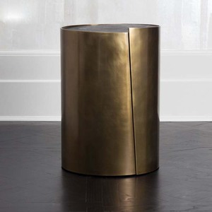 Antique Brass Metal Round Modern Luxury Wood Top All Metal of Type <b>Table</b> Usage Office Home Room Restaurant Round Made in India - Product Image 1