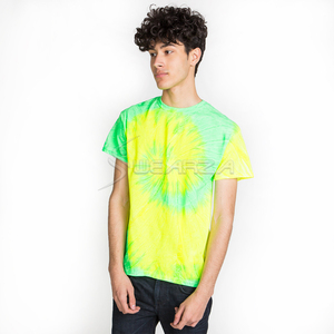 Diseño personalizado Hombres Ropa Suelta Tie-Dye Otoño 100% Camiseta de algodón Ajuste cómodo tie-dye camiseta para hombres - Product Image 6