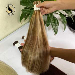 Extensiones de cabello humano liso para mujer, pelo natural de alta calidad con cutícula, Color Piano, a granel, precio de fábrica - Product Image 3