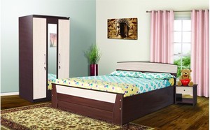 Juego de dormitorio de madera Pranav para uso en muebles para el hogar - Product Image 2