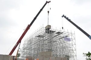 Q345 acier Layher de ringlock d'échafaudage de construction d'occasion pièces d'échafaudage ringlock - Product Image 6