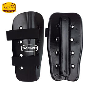 Espinilleras impresas con logotipo personalizado de alta calidad, cuero sintético de espuma sumergida para boxeo MMA Karate - Product Image 1