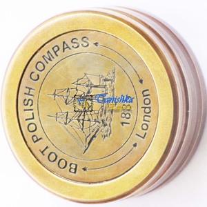 Brújula de reloj de sol de bolsillo antiguo de latón de alta calidad, instrumento de navegación náutica Vintage con tapa, regalo marítimo Steampunk - Product Image 6
