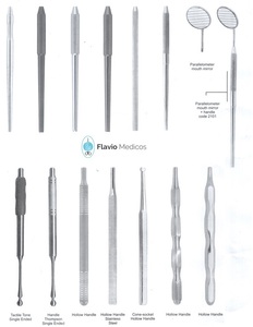 ด้ามจับกระจกสแตนเลสมือจับปากเครื่องมือทันตกรรม - Product Image 2