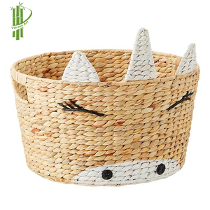 Panier de rangement multifonctionnel en jacinthe d'eau écologique 2022 avec cadre métallique pour linge, vente en gros, Vietnam VGREENART - Product Image 2
