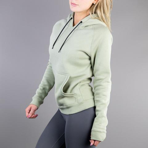 Oferta de Fábrica: Sudadera con Capucha para Mujer, 100% Algodón, Forro Polar, Cortavientos, Diseño Deportivo de Invierno, Estilo Casual Urbano, Ajustada, Gruesa, de Manga Larga - Product Image 4