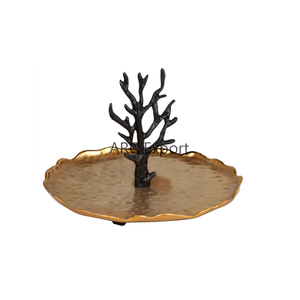 Pièce maîtresse de table noire martelée créative bols de service de mariage de fête bols de service en métal faits à la main de concepteur moderne pour un usage domestique - Product Image 4