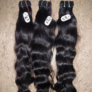 ผมแท้แบบตรงจากอินเดีย ยี่ห้อ Remy แบบไม่ผ่านการแปรรูป  แบบเย็บสองชั้นด้วยเครื่องจักร สำหรับต่อผม - Product Image 1