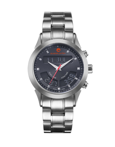 Montre Alazan Islamique Alasr Musulmane avec Heure de l'Adhan, Boussole Qibla Automatique en Acier Inoxydable, Étanche, Horloge LED LCD avec Affichage de la <span class=keywords><strong>Kaaba</strong></span> - Product Image 1