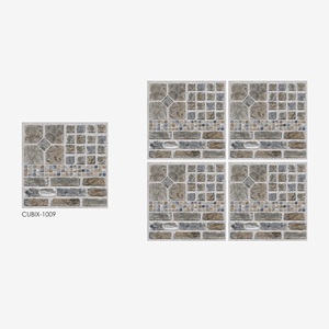 Baldosas de estacionamiento de cerámica antideslizante pulida de color gris y blanco 400x400mm - Product Image 1