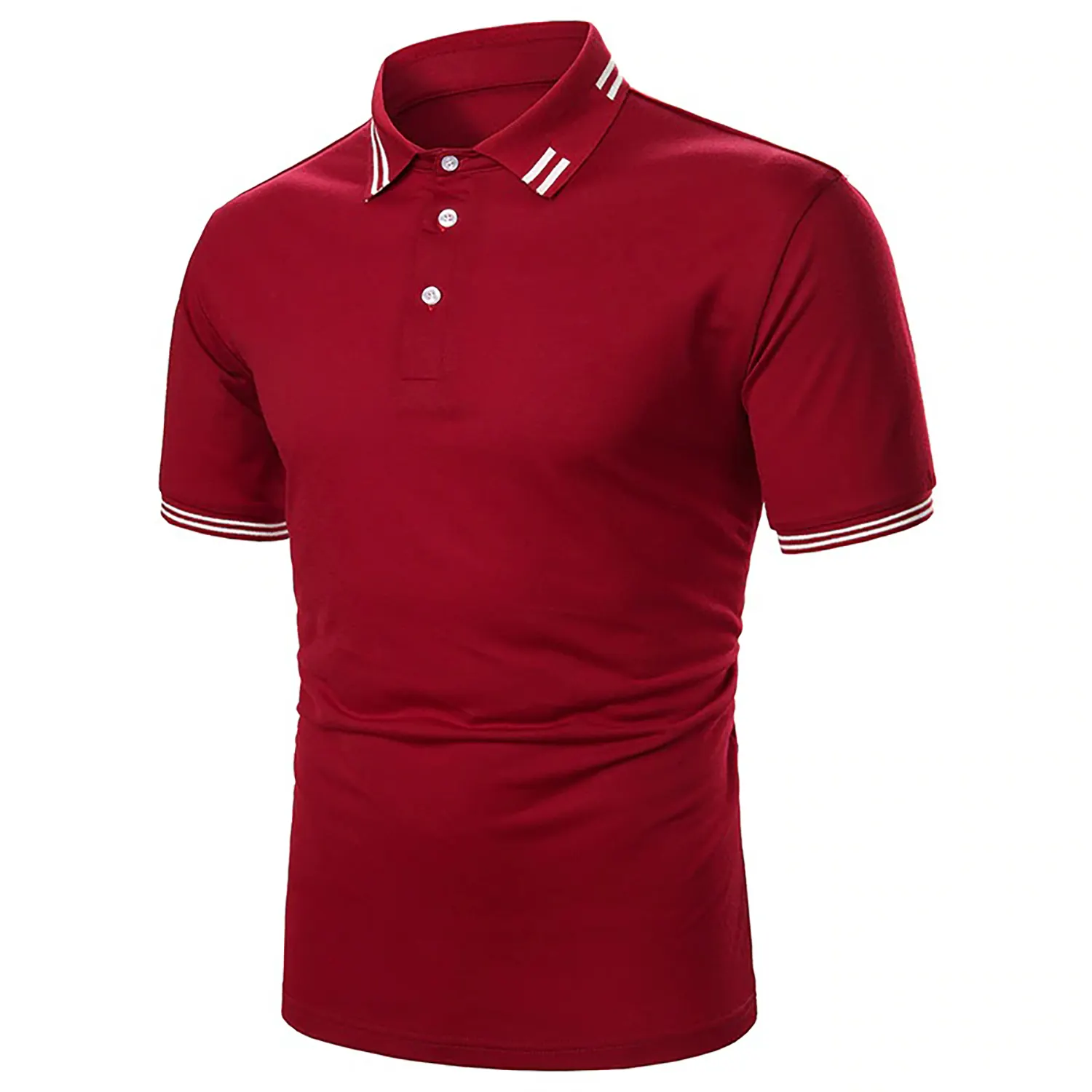 New Top high quality 100%cotton spandex mens business polo T shirts