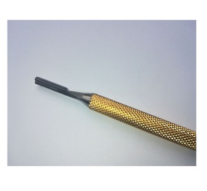 Mango de Bisturí Chapado en Oro con Diseño Moleteado - Product Image 2