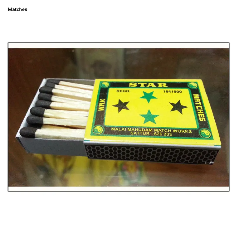 Custom Label Applicable for Perfect Quality Wood Material Safety Matches for Bulk Buyers