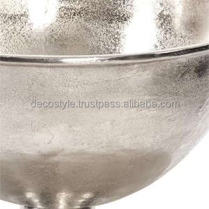 Cru lumineux En Aluminium Argenté Bol - Product Image 2