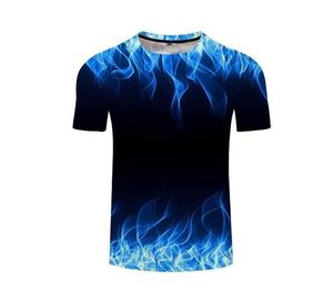 65% coton 35% Polyester impression Slim Fit personnalisé Gym Fitness vêtements pour hommes grande taille t-shirts OEM sur mesure hommes t-shirts - Product Image 2