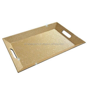 Bandeja de Servir Rectangular Moderna de Metal Sólido de Alta Calidad, Resistente, con Recubrimiento en Polvo, Apta para Lavavajillas y Microondas, Venta al por Mayor - Product Image 2