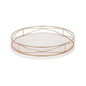 Newest Design Metal And <b>Mirror</b> Serving <b>Tray</b> <b>Round</b> Shape Tableware Dessert Serving <b>Tray</b> For Hotel Restaurant Use - Product Image 3