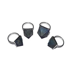 Gemstone <b>Lapis</b> <b>Lazuli</b> Pyramid <b>Ring</b> for sale - Product Image 1