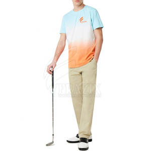 Custom Made 100% Cotton Sublimation T-Shirt New Pattern Dye <b>Printing</b> Knitted Polyester <b>Material</b> - Product Image 3