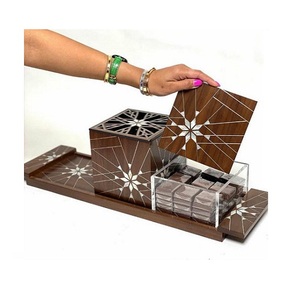 เซ็ตกระถางธูปไม้อะคาเซีย,เซ็ตเตาเผาไม้อะคาเซียแบบฝังมุกปี2022 - Product Image 1