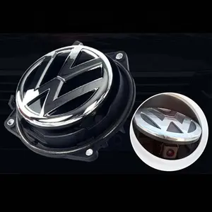 Lencana Emblem Mobil Plastik 3D Kustom Lencana Krom Multifungsi Mobil Perekam RGB Emblem Otomatis