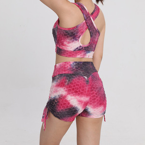 Soutien-gorge imprimé par sublimation pour femmes, design spécialement, ensemble de sport de yoga, dos croisé pour dames - Product Image 6