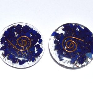 Best Value of Orgone Energy Lapis Disc : Orgone Energy Lapis Disc for Sale - Product Image 1