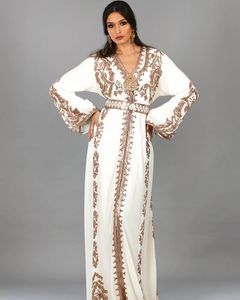 LATEST--STYLISH ZARDOZI broderie de perles de cristal, pierre de verre sur beau CAFTAN robe pour la fête-usure et de mariage @ 2021 - Product Image 1