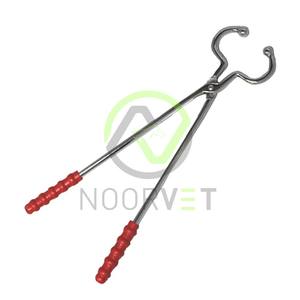 ที่ใส่วัวสแตนเลส19นิ้วด้ามยาวเครื่องมือผ่าตัดเกี่ยวกับสัตวแพทย์เครื่องมือประเภทเชือกสำหรับโคนมฟาร์ม - Product Image 2