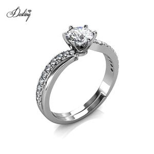 Di alta qualità <span class=keywords><strong>1</strong></span> <span class=keywords><strong>carato</strong></span> GRA Moissanite <span class=keywords><strong>diamante</strong></span> 925 argento Sterling Les <span class=keywords><strong>solitario</strong></span> anello di fidanzamento da donna - Product Image 2