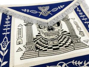 Custom Design Pillars Master Carpet Handmade/Machine Made Bullion Masonic Cheap Wholesale <b>Apron</b> - Product Image 5