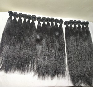 Extensiones de Cabello Humano Virgen Indio Liso Natural con Cutícula Alineada, Doble Trama a Máquina, Cierre Frontal, Onda Natural 12A de Alta Calidad - Product Image 3