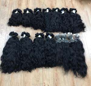 ราคาที่ดีที่มีคุณภาพดีดิบบริสุทธิ์ธรรมชาติหยักผมรวมกลุ่ม100% จากเวียดนามมนุษย์ผมราคาขายส่ง - Product Image 2