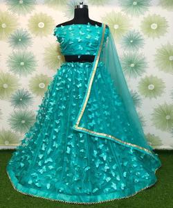 Recién llegado, seda de rayón impresa, trabajo de piedra, lehenga choli con ropa de boda dupatta, precio al por mayor, Ropa Étnica Surat ApparelGarment - Product Image 3