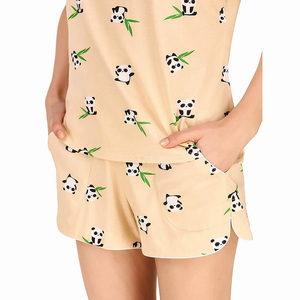 ชุดลำลองสตรี,ชุดนอนไซส์ใหญ่พิเศษขายดีเสื้อยืดแบบสั้นสำหรับฤดูร้อน - Product Image 6