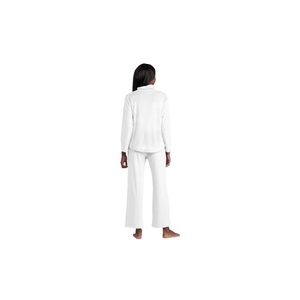2021 Now Trending Premium Winter Women's Funnel High Neck <b>Lounge</b> Style Comfort 2 Piece <b>Set</b> Velour Pullover Sweatsuits For Womens - Product Image 5