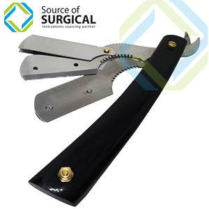 Rasoir professionnel rasoir pliant rasoir de barbier lames à bord unique lames remplaçables rasoir de rasage pour hommes - Product Image 3