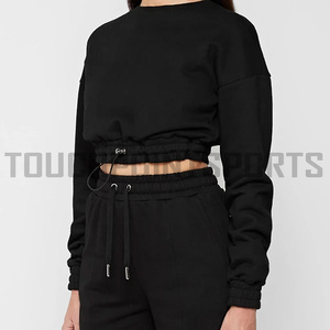 Sudadera con Capucha Corta para Mujer, Ropa Deportiva de Invierno, Logotipo Personalizado al por Mayor, Sudadera con Capucha de Lona de Algodón Premium - Product Image 6